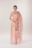 Diamond Embroidered Half Silk Sari