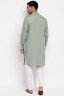 Contrast Placket Cotton Panjabi