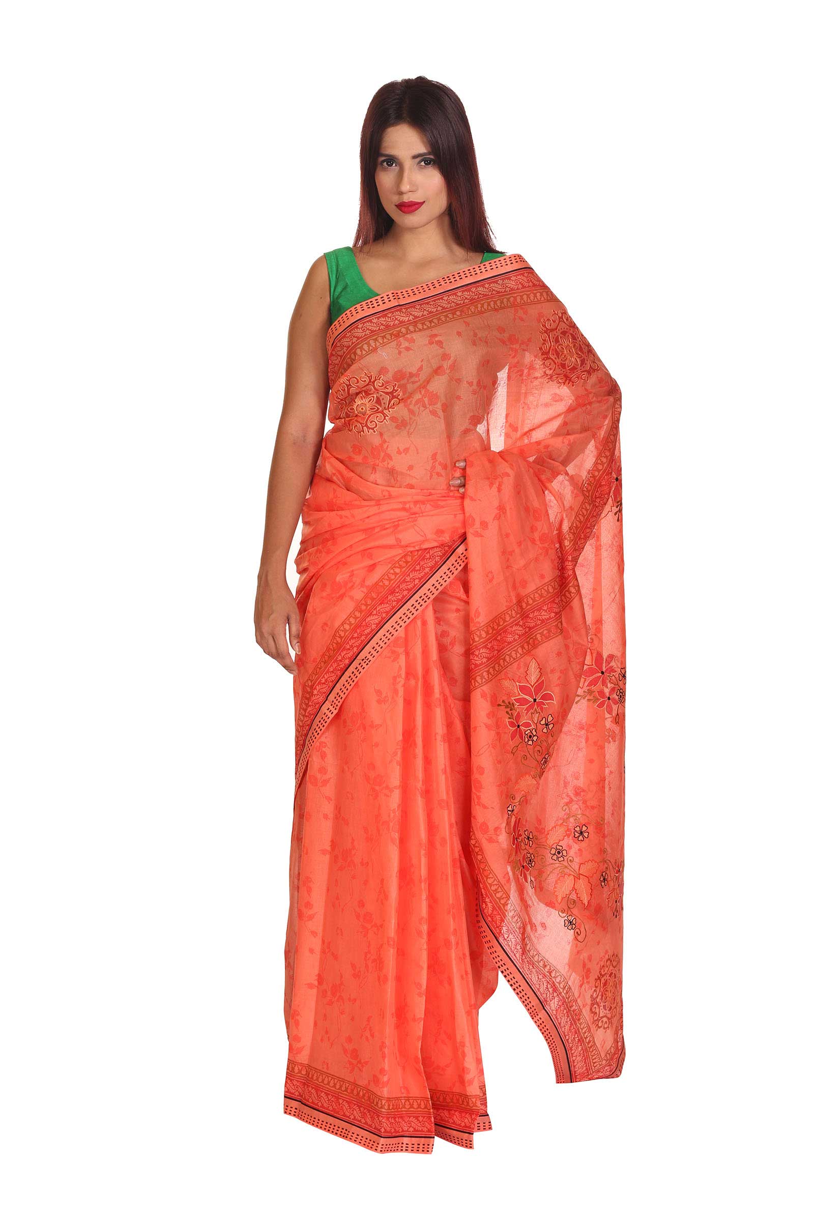  Embroidered AppliquÃ©d Sari