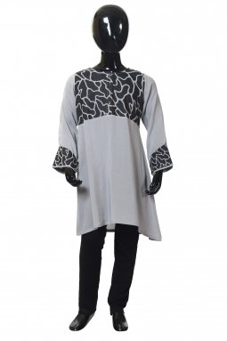 Contrast Print Tunic