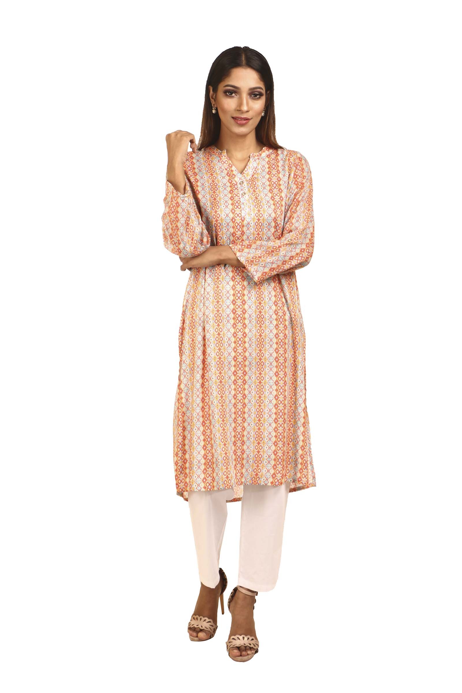 Moroccan Print Tunic