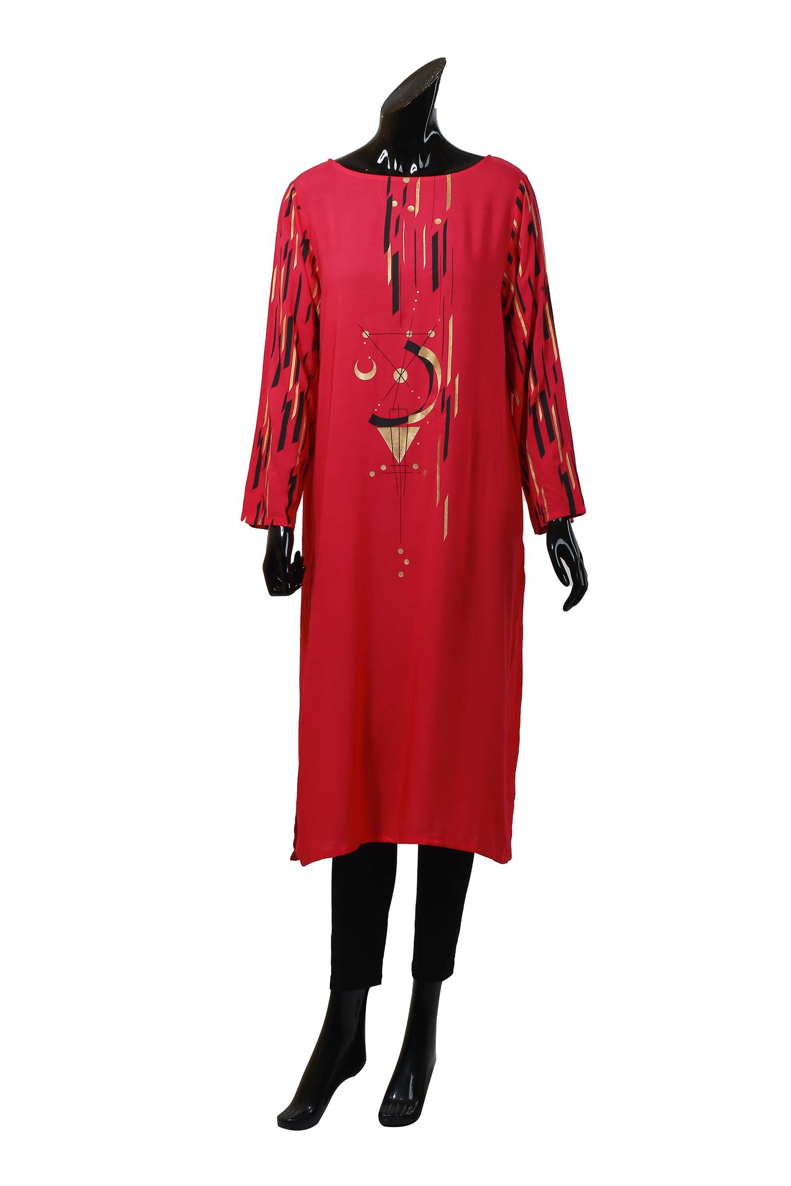 Geometric Galaxy Print Tunic