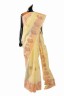 Signature Gold Printed Cotton Sari With Blouse Piece