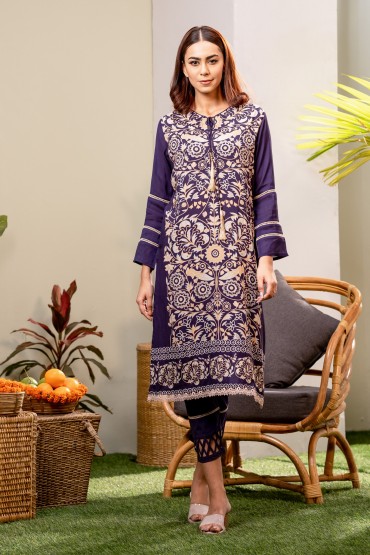 Printed Tunic with Stones