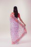 Floral Embroidered Cotton Sari
