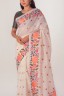 Floral Embroidered Cotton Sari