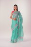 Floral Embroidered Cotton Sari