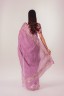 Floral Embroidered Cotton Sari
