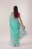 Floral Embroidered Cotton Sari