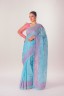 Paisley Embroidered Cotton Sari