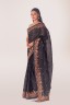 Ornate Embroidered Cotton Sari