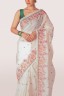 Ornate Embroidered Cotton Sari