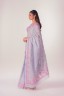 Peony Embroidered Cotton Sari