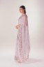Half Silk Embroidered Floral Sari
