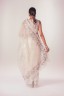 Half Silk Embroidered Floral Sari