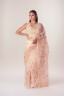 Half Silk Embroidered Lotus Sari