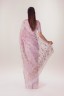Half Silk Embroidered Lotus Sari