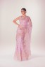 Peony Embroidered Half Silk Sari