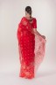 Peony Embroidered Half Silk Sari
