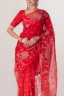 Peony Embroidered Half Silk Sari