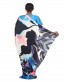Bold Floral Print Sari