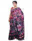 Camo Floral Print Sari