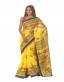 Applique Block Printed Cotton Sari