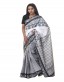 Appliqué Embroidered Cotton Sari